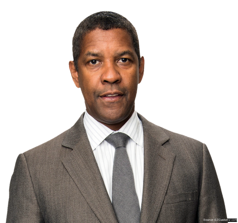 Denzel Washington Png (gray, black)