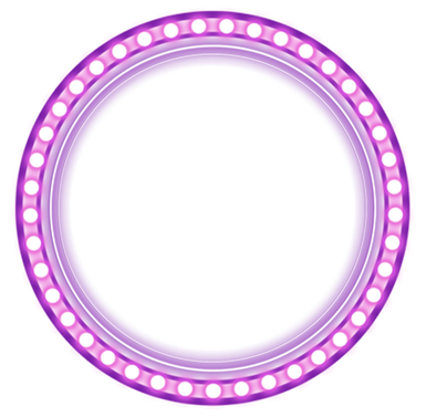 Neon Frame Png Pic (white, purple, black, violet)