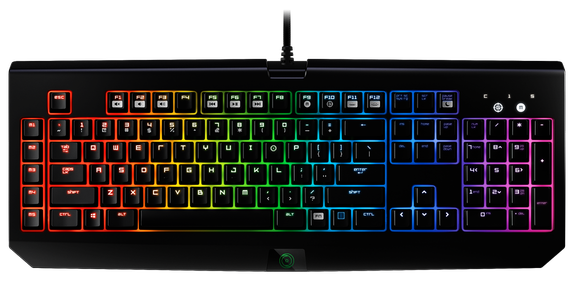 Neon Gaming Keyboard Png Hd (black)