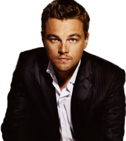 Leonardo Dicaprio Png File (black)