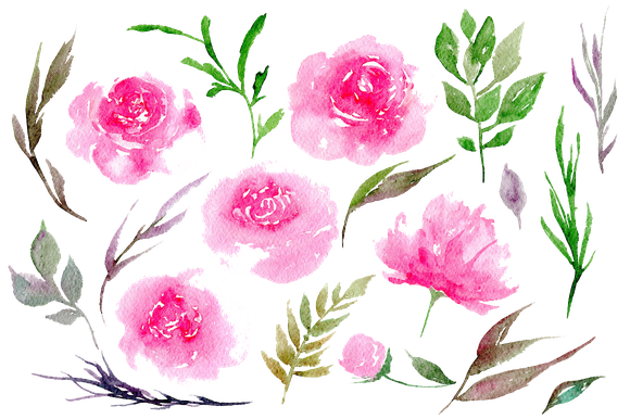 Peonies Png Clipart (black)