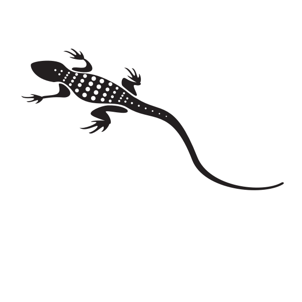 Leopard Lizards Png File (black)