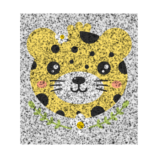 Leopard Free Png Icon (silver, white, black)