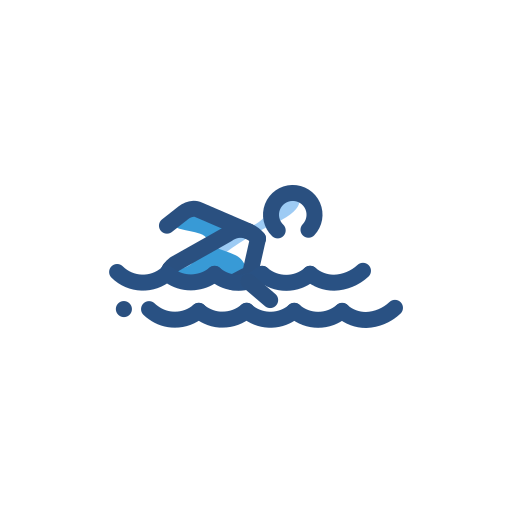 People Swimming Swim Sports Exercise Icon Free Png Icon Download (teal, black)