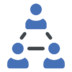 People Team Connection Connect Users Networking Workgroup Icon Free Png Icon Download (gray, black, indigo)