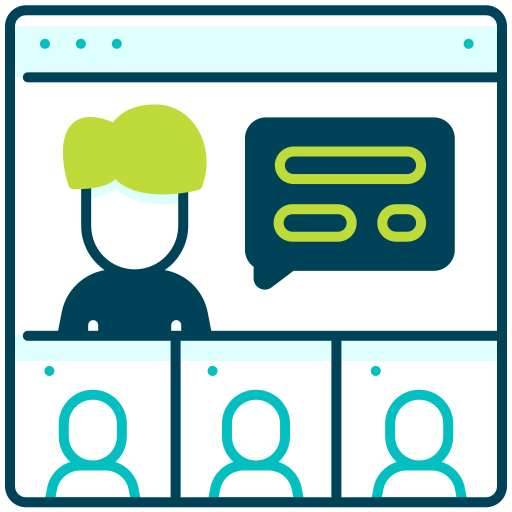 People Zoom Conference Discussing Meeting Communication Bubble Speech Conferance Video Icon Free Transparent Png Icon Download (navy, black, lavender, teal, gold)