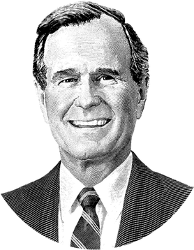 George Bush Png Clipart (black)