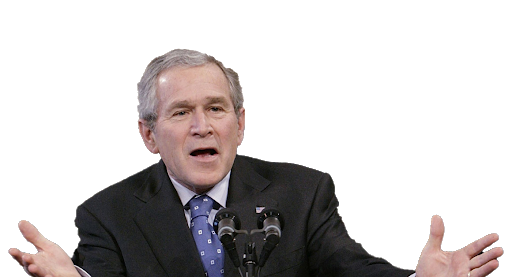 George Bush President Png Transparent Image (black)