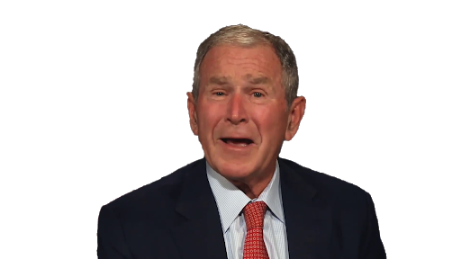 George Bush President Transparent Png (black)