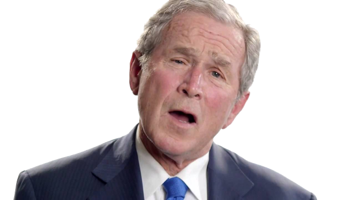 George Bush Transparent Png (indigo, black, white)