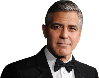 George Clooney Png Clipart (black)