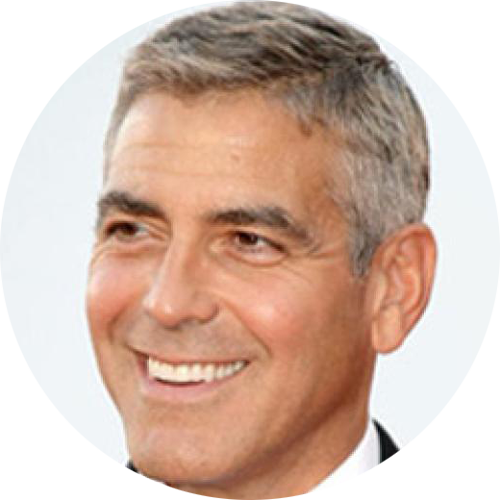 George Clooney Png Hd (white, lavender)