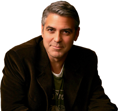 George Clooney Png Image (black)