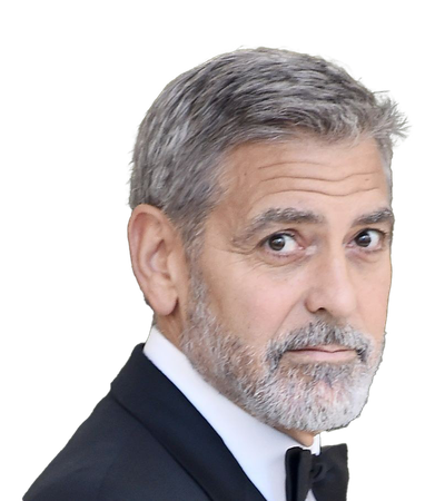 George Clooney Png Isolated Photo (indigo, black)