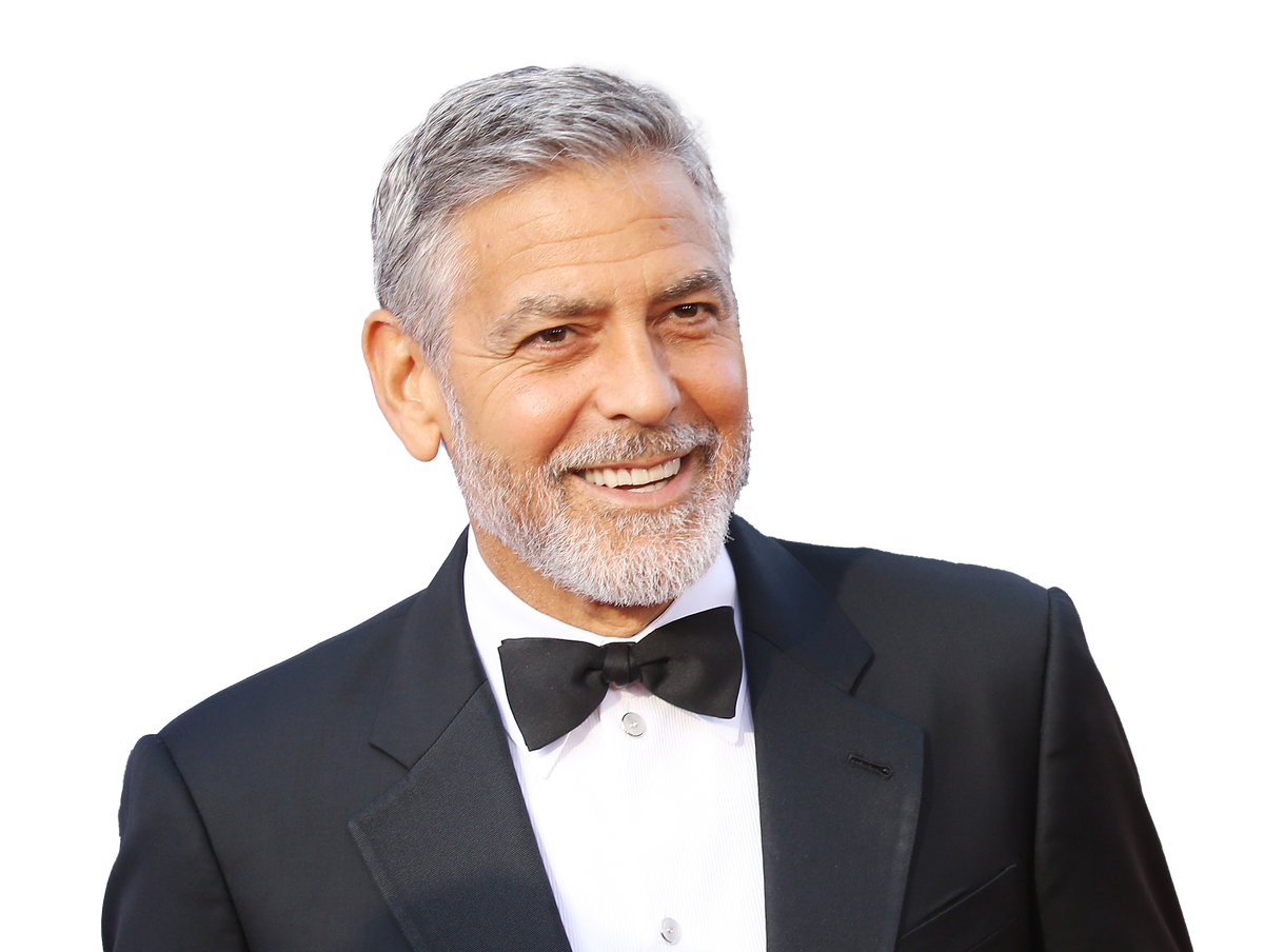 George Clooney Png Isolated Pic (indigo, black, white)