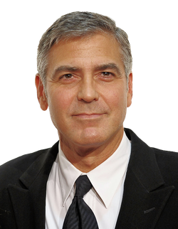 George Clooney Png Transparent (black)