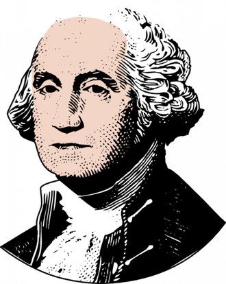 George Washington Png Hd (black, pink, white)