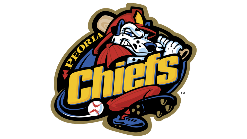 Peoria Chiefs Png Pic (black, white, gold)