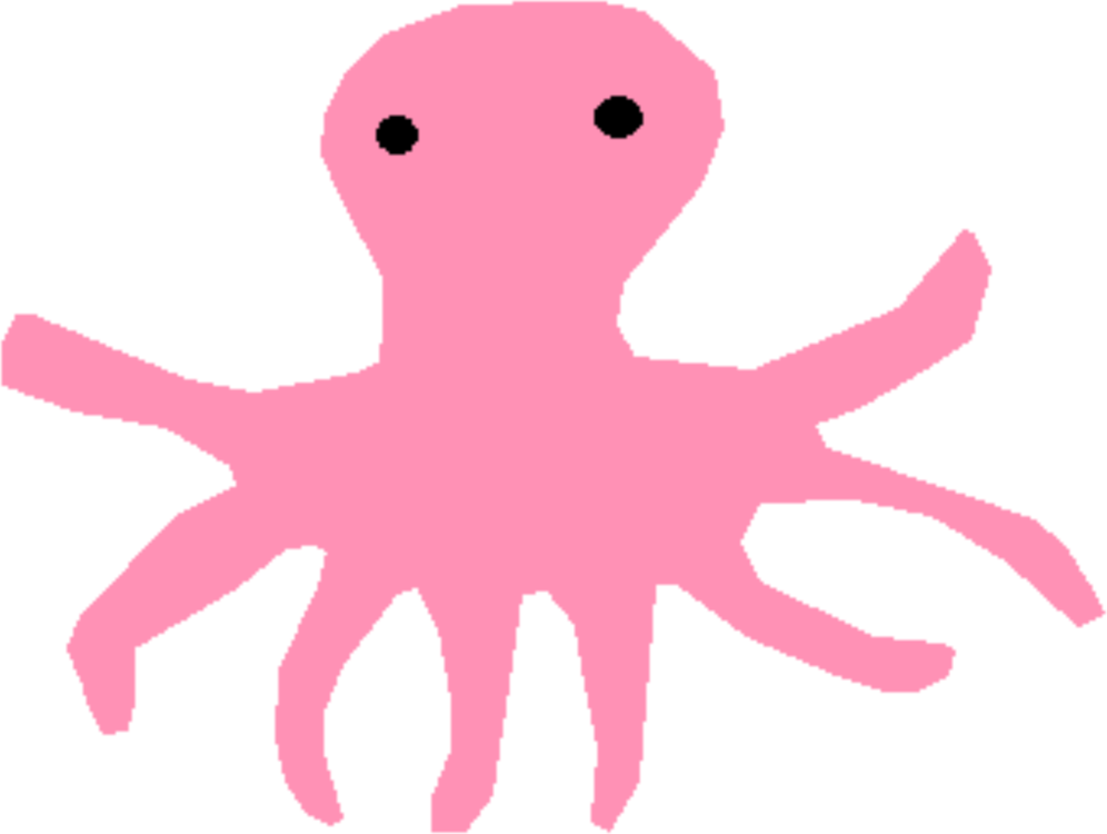 Cephalopod Png Free Download (black, pink)