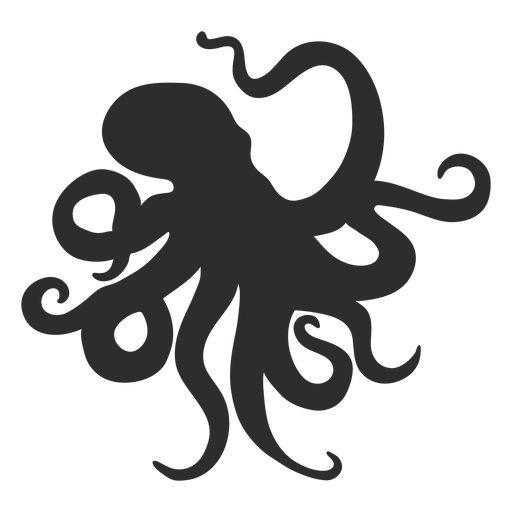 Cephalopod Png Isolated Pic (black)