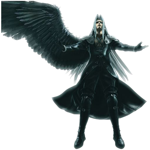 Sephiroth Png Transparent Picture (black)