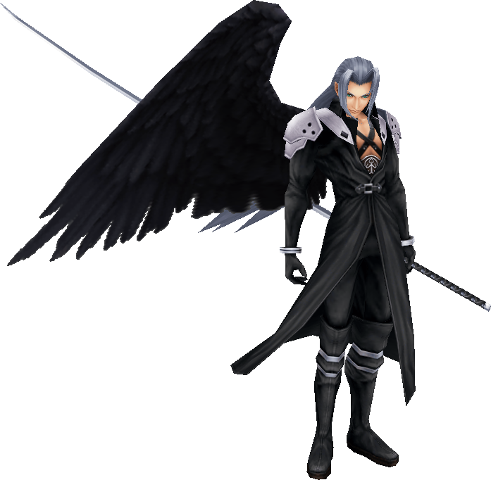 Sephiroth Transparent Images Png (black, gray)