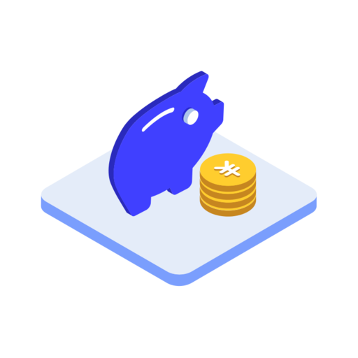 Deposit Free Png Icon (blue, silver, lavender, black)