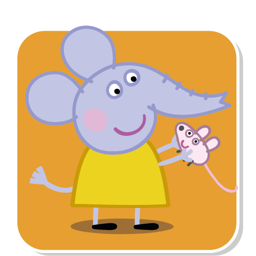 Peppa Pig House Png Image (gray, silver, gold, orange)