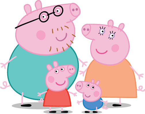 Peppa Pig House Png Picture (black, silver, pink, salmon)