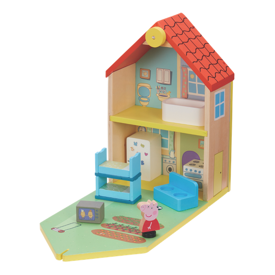 Peppa Pigs House Png Image (black, silver)