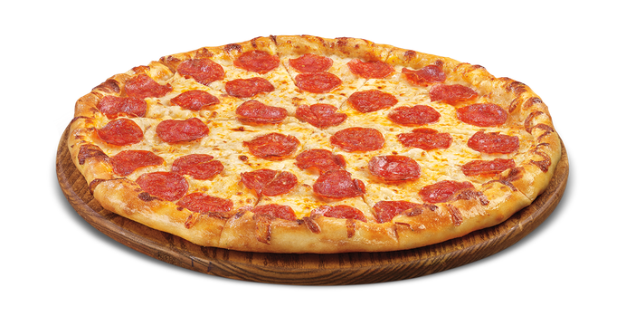 Pepperoni Pizza Png Image (black, salmon, olive)