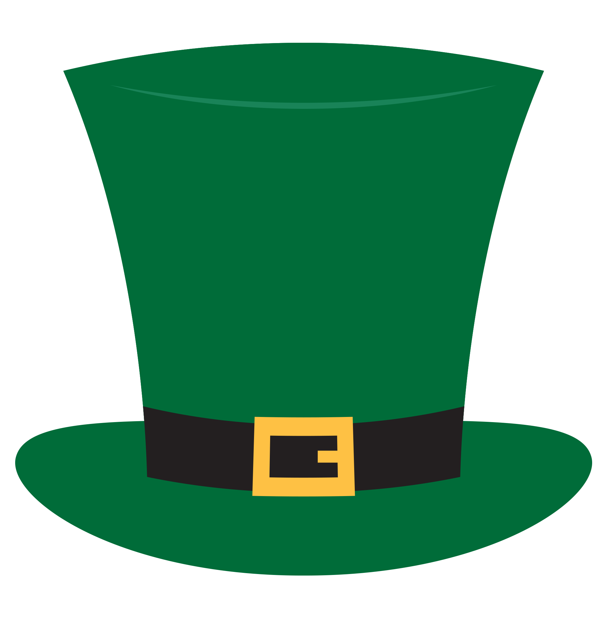 Leprechaun Hat Transparent Png (green, black)