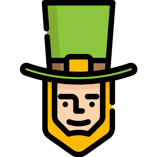 Leprechaun Png Background Image (gray, pink, olive, black, orange)