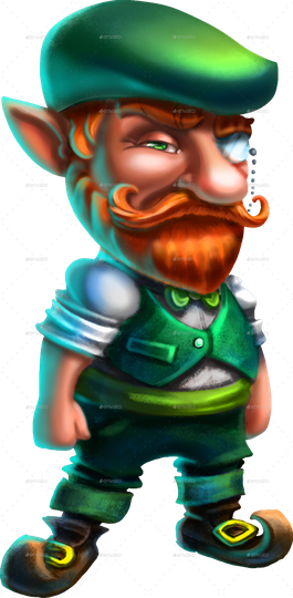 Leprechaun Png Isolated File (black)