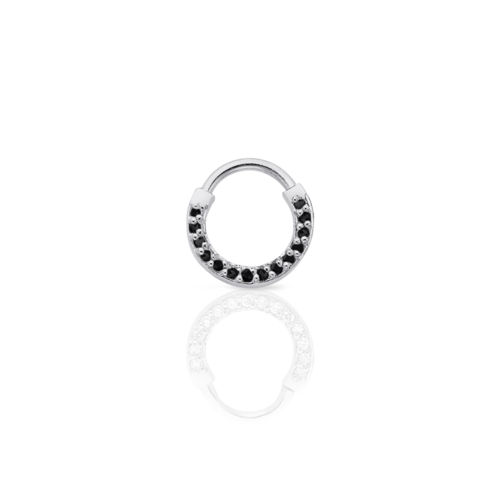 Septum Piercing Png Picture (black, silver, gray)