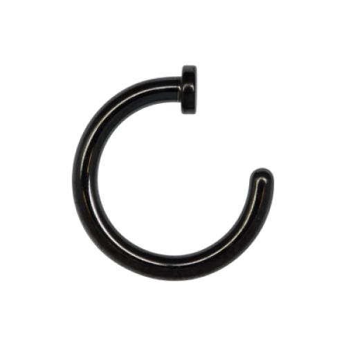 Septum Piercing Png Transparent (black)