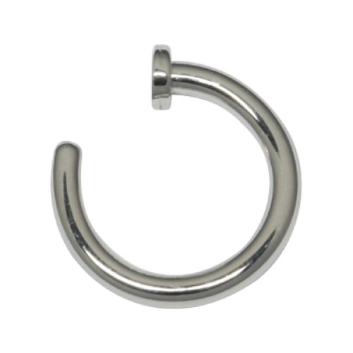 Septum Ring Piercing Png Picture (black, silver, gray)