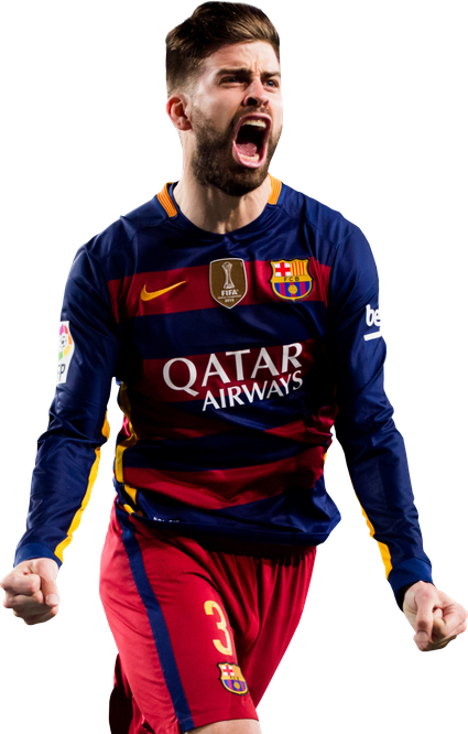 Gerard Pique Png Clipart (black)