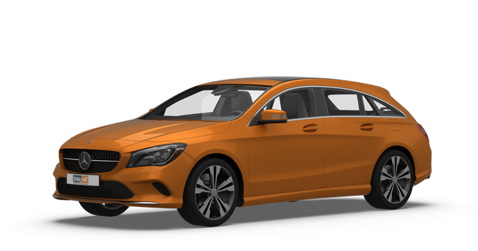 Mercedes Benz Cla Shooting Brake Png Image (olive, black)