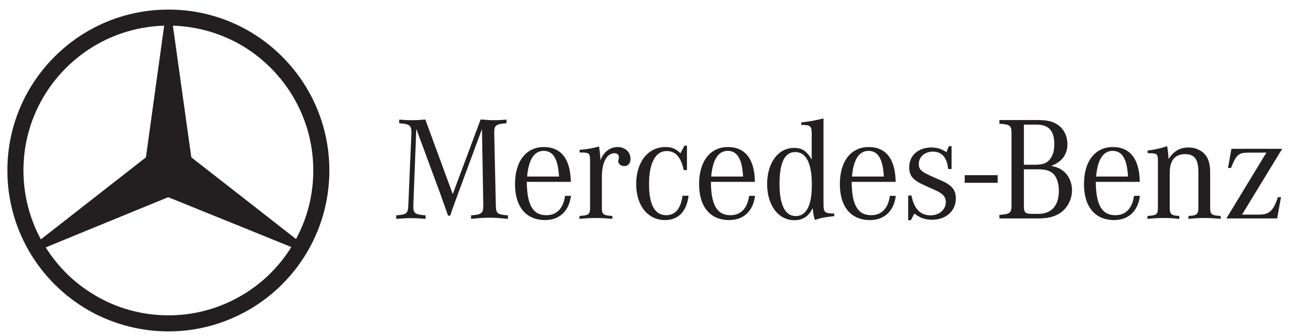 Mercedes Benz Logo Png Hd Isolated (black)