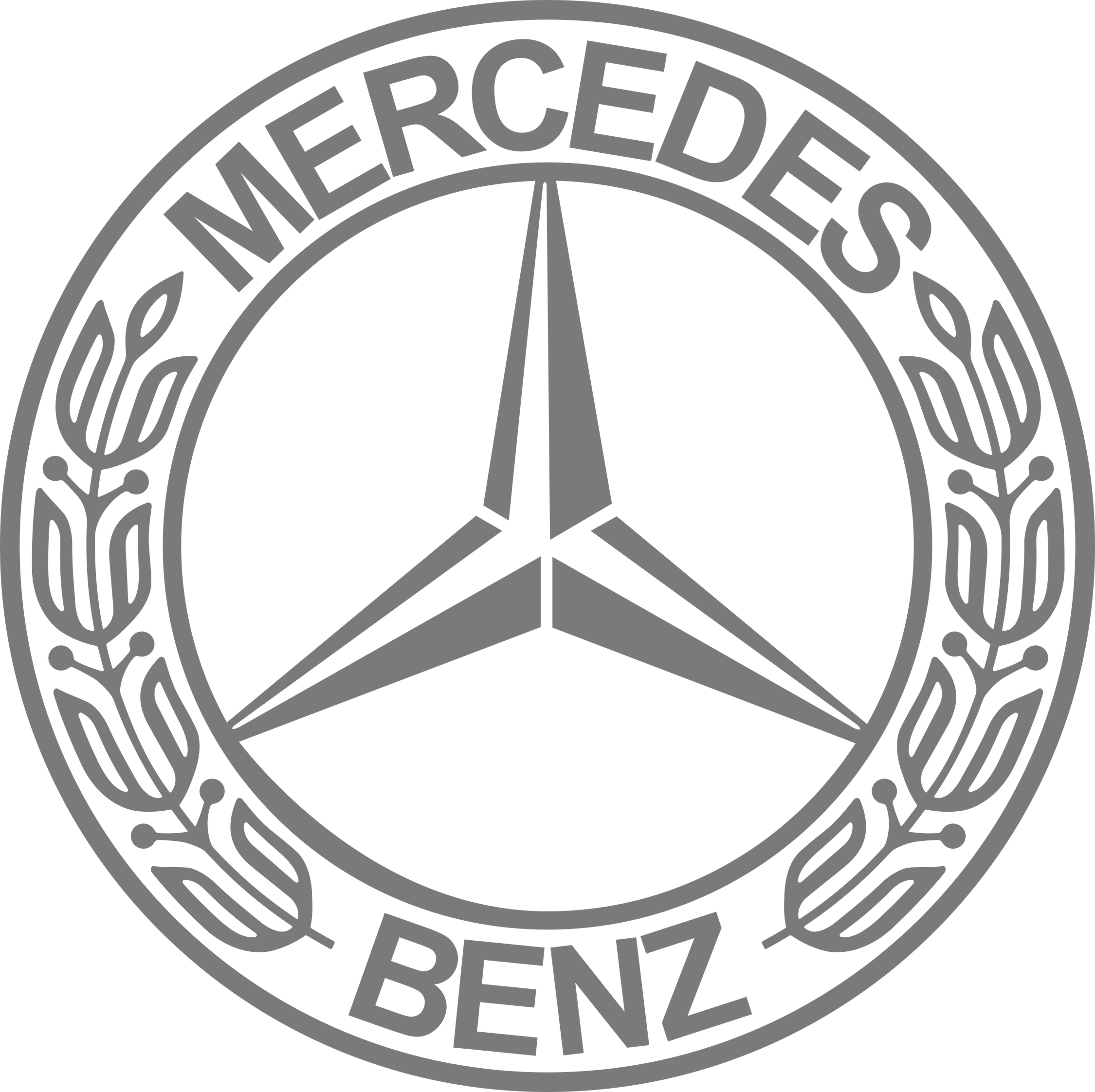 Mercedes Benz Png Isolated File (gray, black)