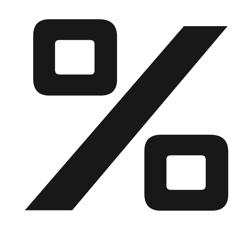 Percent Png Image (white, silver, black)