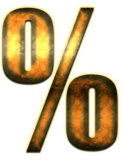 Percent Png Pic (black, yellow, gold, chocolate)