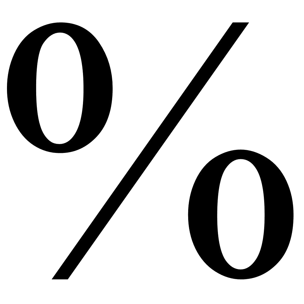 Percent Png Transparent Picture (white, black)