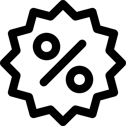 Percentage Download Png Image (white, silver, gray, black)