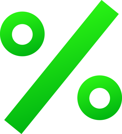 Percentage Png Photo (black, lime)