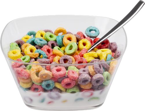 Cereal Png Pic (black, white, silver, lavender)