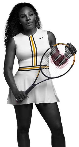 Serena Williams Png Clipart (black)