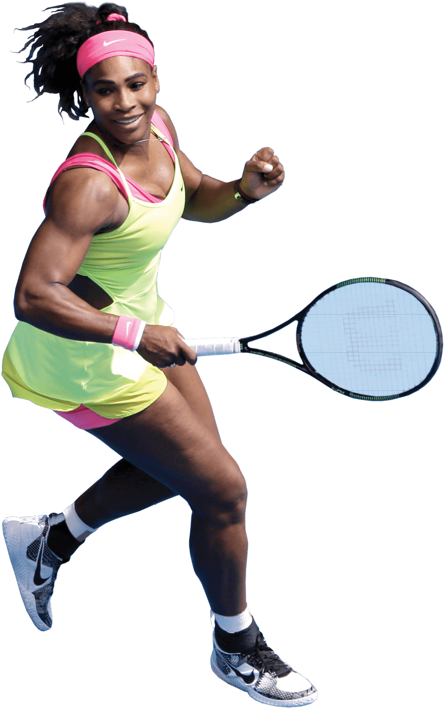 Serena Williams Png Hd (black, silver, white)