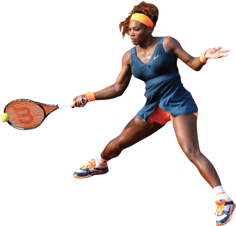 Serena Williams Png (black, salmon, white)